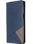 Geometrik Desen Xiaomi Redmi Için Otomatik Absorlanmış Deri Kabuk Kılıfı Not 9 Pro/not 9 Pro Max/not 9s-Blue (Yurt Dışından) 3