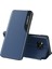 Pu Deri Telefon Kapağı Xiaomi Için Poco X3/poco X3 Nfc Görünüm Pencere Deri Stand Kılıf Mavisi (Yurt Dışından) 1
