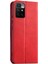 Çift Kenar Dikiş Tasarım Kılıfı Otomatik Kapatma Xiaomi Redmi Için Tam Koruma Deri Telefon Kapağı Not 11 4g (Mediatek)/redmi 10 4g (2021)/REDMI 10 2022 4g/10 Prime-Red (Yurt Dışından) 3