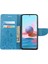 Basılı Kelebek Çiçek Deseni Pu Deri Manyetik Flip Kapak Standı Özellik Xiaomi Redmi Için Cüzdan Telefon Kılıfı Not 11 Pro 5g (Çin) (Mediatek)/not 11 Pro+ 5g-Mavi (Yurt Dışından) 4