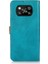 Khazneh Altın Manyetik Toka Tasarımı Xiaomi Için Stand ile Çift Renkli Deri Cüzdan Telefon Kılıfı Poco X3/poco X3 Pro/poco X3 Nfc-Blue (Yurt Dışından) 4