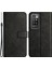 Stripe Deri Telefon Kasası Düz Renkli Cüzdan Telefon Kabuğu Xiaomi Redmi 10 4g (2021)/REDMI 10 2022 4g/redmi Not 11 4g (Mediatek)/redmi 10 Prime-Black (Yurt Dışından) 1