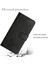 Stripe Deri Telefon Kasası Düz Renkli Cüzdan Telefon Kabuğu Xiaomi Redmi 10 4g (2021)/REDMI 10 2022 4g/redmi Not 11 4g (Mediatek)/redmi 10 Prime-Black (Yurt Dışından) 3