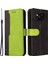 Iki Renkli Birleştirme Iş Tarzı Pu Deri Flip Stand Cüzdan Kapağı Xiaomi Poco X3 Nfc/poco X3/poco X3 Pro-Yeşil/siyah (Yurt Dışından) 1