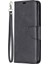 Cüzdan Standı Pu Deri Telefon Koruma Çantası Xiaomi Redmi 9-Black (Yurt Dışından) 2