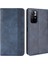 Mozaik Sınır Deseni Birleştirme Deri Cüzdan Standı Xiaomi Için Manyetik Toka Telefon Kabuğu Kılıfı Not 11 5g (Çin) (Mediatek)/not 11T 5g/not 11S 5g-Blue (Yurt Dışından) 1