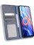 Mozaik Sınır Deseni Birleştirme Deri Cüzdan Standı Xiaomi Için Manyetik Toka Telefon Kabuğu Kılıfı Not 11 5g (Çin) (Mediatek)/not 11T 5g/not 11S 5g-Blue (Yurt Dışından) 4