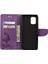 Kelebek Desen Baskı Tpu+Pu Deri Stand Cüzdan Telefon Koruyucusu Xiaomi Mi 10 Lite 5g-Purple (Yurt Dışından) 4