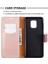 Xiaomi Redmi Için Litchi Cilt Cüzdan Deri Stand Kılıfı Not 9 Pro Max/redmi Note 9s/redmi Note 9 Pro-Rose Gold (Yurt Dışından) 3