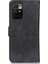Khazneh Vintage Style Deri Cüzdanı Xiaomi Redmi Için Stand Tasarımı ile Telefon Koruma Kılıfı 10 4g (2021) -Black (Yurt Dışından) 4