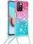 Gradyan Quicksand Serisi Glitter Akan Sıvı Yumuşak Tpu Tampon Yastık Koruyucu Telefon Kılıfı Xiaomi Redmi 10/redmi 10/redmi Not 11 (Mediatek)/redmi 10 Prime-Pink/mavi (Yurt Dışından) 2