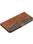 Xiaomi Için Redmi 10 4g (2021)/REDMI 10 2022 4g/redmi Not 11 4g (Mediatek)/redmi 10 Prime Ekleme Dikişli Pu Deri Stand Cüzdan Telefon Kılıfı Koruyucu Cover-Brown (Yurt Dışından) 4