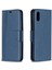 Xiaomi Redmi 9A-BLUE Için Cüzdan Deri Kapağı ile Düz Renk (Yurt Dışından) 2