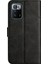 Stripe Deri Telefon Kasası Düz Renk Manyetik Toka Şok Geçirmez Cüzdan Telefon Kabuğu Xiaomi Redmi Note 10 Pro 5g/poco X3 Gt 5g-Black (Yurt Dışından) 3