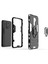 Serin Koruma Yüzüğü Kickstand Pc Tpu Hibrid Kasa Koruyucu Kabuk Xiaomi Redmi 9-Black (Yurt Dışından) 3