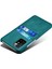 Şık Hafif Pu Deri+Pc Combo Xiaomi Redmi Için Çift Arka Kart Yuvalı Sert Kapak Not 11 4g (Mediatek)/10 4g (2021)/10 2022 4g-Green (Yurt Dışından) 3