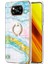 Imd Iml Not-Fadıng Mermer Deseni Elektüplama Çerçeve Fazla Telefon Kapak Kavramı Xıomı Poco X3 Nfc/x3/x3 Pro-Yeşil (Yurt Dışından) 1