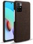 Telefon Kapağı Xiaomi Redmi Için Iyi Korumalı Bez Kaplamalı Plastik Telefon Kılıfı Not 11 4g (Mediatek)/10 4g (2021)/10 2022 4g-Brown (Yurt Dışından) 1