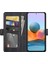 Çift Toka Manyetik Kapanma Pu Deri Cüzdan Standı Kabuk Xiaomi Redmi Note 10 Pro 4g (Global)/4g (Hindistan)/10 Pro Max 4g-Black (Yurt Dışından) 4
