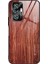 Ahşap Tahıl Deseni Tpu+Xiaomi Için Temsilli Cam Geri Kılıf Not 10 Pro/not 10 Pro Max-Wine Kırmızı (Yurt Dışından) 1
