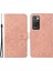 Basılı Çiçek Deri Manyetik Flip Şok Geçirmez, Xiaomi Redmi 10 4g (2021)/REDMI 10 2022 4g/redmi Not 11 4g (Mediatek)/redmi 10 Prime-Pink (Yurt Dışından) 1