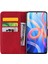 Baskı Çiçek Telefonu Kapağı Çizik Dirençli Anti-Güz Cüzdan Tasarım Deri Kılıfı Xiaomi Redmi Stand ile Not 11 5g (Çin) (Mediatek)/redmi Not 11T 5g/redmi Not 11S 5g-Red (Yurt Dışından) 4