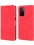 Xiaomi Redmi Için Not 11 5g (Çin) (Mediatek)/not 11T 5g/not 11S 5g Pu Deri Flip Folio Kasa Cüzdan Stand Şok Geçirmez Tpu Iç Kabuk Telefon Kapak-Kırmızı (Yurt Dışından) 1