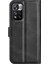 Pu Deri Manyetik Cüzdan Standı Kasa Şok Geçirmez Tpu Xiaomi Için Iç Koruyucu Flip Kapak Not 11 Pro+ 5g/redmi Note 11 Pro 5g (Çin) (Mediatek) -Black (Yurt Dışından) 3