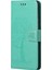 Cüzdan Tasarım Ağacı Baykuş Baskı Şok Geçirmez Anti-Güz Deri Telefon Kapağı Stand Stand For Xiaomi Redmi 10 4g (2021)/10 2022 4g/not 11 4g (Mediatek) -Green (Yurt Dışından) 2