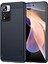 Şok Geçirmez Karbon Fiber Fırçalanmış Doku Tpu Xiaomi Redmi Için Telefon Kılıfı Not 11 Pro+ 5g/redmi Note 11 Pro 5g (Çin) (Mediatek) -Blue (Yurt Dışından) 1
