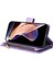 Cilt Touch Pu Deri Fermuar Cep Kart Tutucu Yuvaları Folyo Flip Shell Stripes Baskılı Stand Şok Geçirmez Koruyucu Telefon Kılıfı Xiaomi Redmi Not 11 Pro /not 11 Pro+ -Purple (Yurt Dışından) 4
