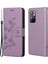 Cüzdan Fonksiyonlu Telefon Kılıfı Baskılı Çiçek Anti -Fall Pu Deri Koruyucu Telefon Stand Kabuğu Xiaomi Redmi Not 11 /redmi Not 11T /redmi Not 11S -Purple (Yurt Dışından) 1