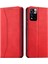 Cüzdan Stand Tasarım Çift Kenar Dikiş Dikiş Anti-Drop Anti-Drop Otomatik Kapanış Deri Telefon Kılıfı Xiaomi Redmi Note 11 Pro 5g (Çin) (Mediatek)/not 11 Pro+ 5g-Red (Yurt Dışından) 1