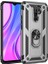 Hibrid Pc Tpu Kickstand Zırh Telefon Kasası Xiaomi Redmi 9-Silver Için (Yurt Dışından) 1