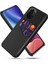 Xiaomi Redmi K40/K40 PRO/K40 Pro+/xiaomi Mi 11I/11X Pro/xiaomi Poco F3-Black Için Kart Yuvası ile Kumaş Doku Pc Telefon Kılıfı (Yurt Dışından) 1