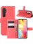 Litchi Cilt Manyetik Deri Stand Kılıfı Xiaomi Mi Note 10 Lite-Red (Yurt Dışından) 1