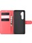 Litchi Cilt Manyetik Deri Stand Kılıfı Xiaomi Mi Note 10 Lite-Red (Yurt Dışından) 3