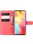 Litchi Cilt Manyetik Deri Stand Kılıfı Xiaomi Mi Note 10 Lite-Red (Yurt Dışından) 4