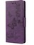 Baskı Kelebekleri Cüzdan Stand Flip Deri Telefon Kapağı Xiaomi Poco X3/poco X3 Nfc-Purple (Yurt Dışından) 2