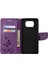 Baskı Kelebekleri Cüzdan Stand Flip Deri Telefon Kapağı Xiaomi Poco X3/poco X3 Nfc-Purple (Yurt Dışından) 4
