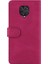 Çok Yönlü Koruma Cüzdanı Dikiş Dikiş Deri Çanta Kabuğu Xiaomi Redmi Note 9 Pro-Rose (Yurt Dışından) 3