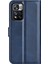 Pu Deri Manyetik Cüzdan Standı Kasa Şok Geçirmez Tpu Xiaomi Için Iç Koruyucu Flip Kapak Not 11 Pro+ 5g/redmi Note 11 Pro 5g (Çin) (Mediatek) -Blue (Yurt Dışından) 3