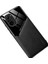 Xiaomi Redmi K40/K40 PRO/K40 Pro+/mi 11I/POCO F3-Black Için Dahili Manyetik Metal Sac Tasarımlı Hassas Kesilmiş Deri Kaplamalı Hibrit Kılıf (Yurt Dışından) 1