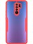 Çok Yönlü Koruma Evcil Hayvan Ekranı Koruyucusu+Akrilik Geri+Tpu Çerçeve Telefon Kasası Hibrit Kapak Xiaomi Redmi 9-Kırmızı (Yurt Dışından) 1