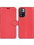 Litchi Doku Pu Deri Manyetik Flip Cüzdan Telefon Kılıfı Tam Vücut Koruma Stand Koruyucu Kapak Xiaomi Redmi Not 11 Pro+ 5g/redmi Not 11 Pro 5g (Çin) (Mediatek) -Red (Yurt Dışından) 1