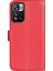 Litchi Doku Pu Deri Manyetik Flip Cüzdan Telefon Kılıfı Tam Vücut Koruma Stand Koruyucu Kapak Xiaomi Redmi Not 11 Pro+ 5g/redmi Not 11 Pro 5g (Çin) (Mediatek) -Red (Yurt Dışından) 3