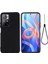 Yumuşak Sıvı Silikon Hafif Mikrofiber Astar Yastık Doku Xiaomi Redmi Için Koruyucu Kapak Not 11 5g (Çin) (Mediatek)/redmi Not 11T 5g/not 11S 5g-Black (Yurt Dışından) 1