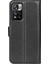 Litchi Doku Pu Deri Manyetik Flip Cüzdan Telefon Kılıfı Tam Vücut Koruma Stand Koruyucu Kapak Xiaomi Redmi Not 11 Pro+ 5g/redmi Not 11 Pro 5g (Çin) (Mediatek) -Black (Yurt Dışından) 3