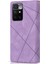Çizgiler Ekleme Tasarım Anti-Drop Iyi Korumalı Cüzdan Deri Telefon Kapağı Kasası Xiaomi Xiaomi Redmi 10 4g ()/redmi 10 4g/redmi Not 11 4g (Mediatek)/redmi 10 Prime-Purple (Yurt Dışından) 4