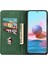 Cilt Touch Duygu Stand Cüzdan Renk Ekleme Telefon Kılıfı Xiaomi Redmi Için Deri Kapak Not 11 Pro 5g (Çin)/note 11 Pro+ 5g-Green (Yurt Dışından) 4